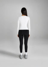 Aztec Diamond Premium Longsleeve Sculpt Top White