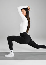 Aztec Diamond Premium Longsleeve Sculpt Top White