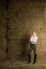 Pikeur Knitted Roll Neck Pale Grey HW25