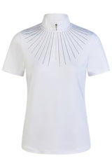 Pikeur Damen Turniershirt Glitzer The Core Weiß FS26