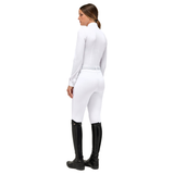 Cavalleria Toscana Damen Turniershirt Langarm Jersey L/S Button white