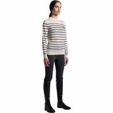 Cavalleria Toscana Damen Pullover Merino Stripe Jaquard FS26 Light Beige