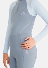 Aztec Diamond Young Rider Colour Block Long Sleeve Baselayer Blue