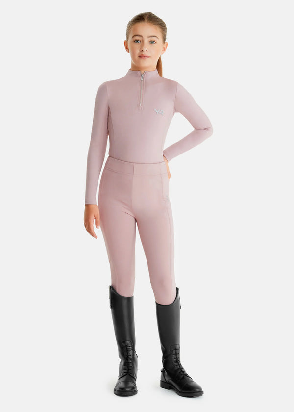 Aztec Diamond Young Rider Long Sleeve Baselayer Pink