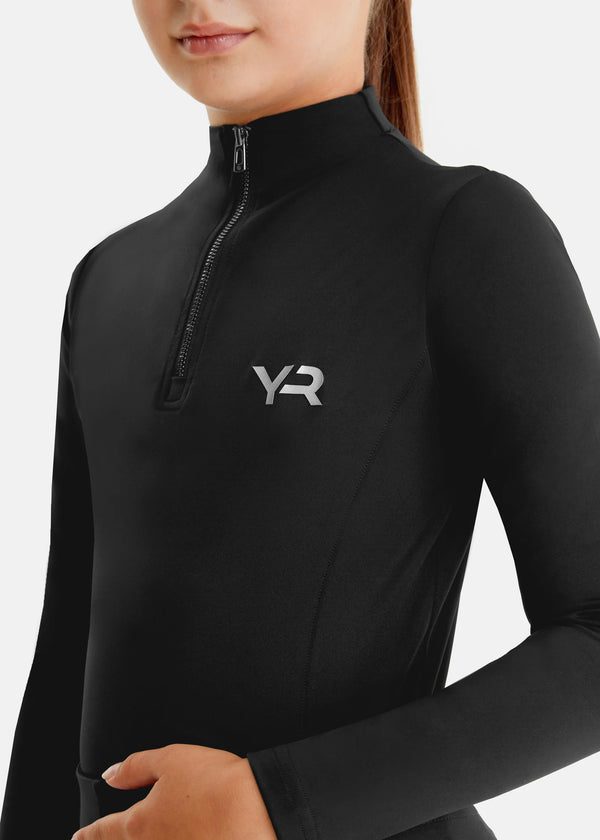 Aztec Diamond Young Rider Long Sleeve Baselayer Black