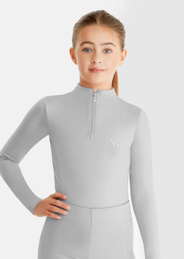 Aztec Diamond Young Rider Long Sleeve Baselayer Grey