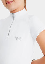 Aztec Diamond Young Rider Short Sleeve Baselayer White