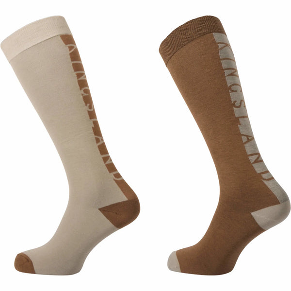 Kingsland Socken Coolmax KLMelinda 2 Pack Beige Cobblesto HW25