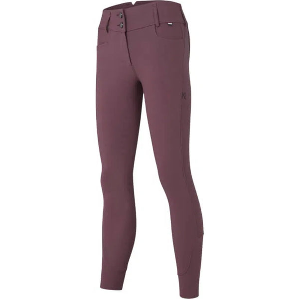 Kingsland Damenreithose KLKira H-Shape Fullgrip Plum Wine HW25