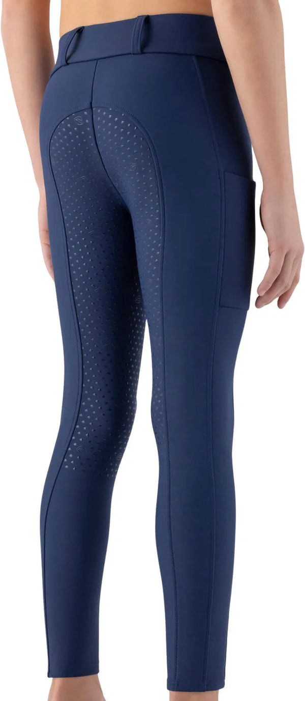 Equiline Kinder Winterreitleggins Cunix Navy Peony HW25