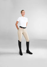 Aztec Diamond Breeches Knee Grip Beige