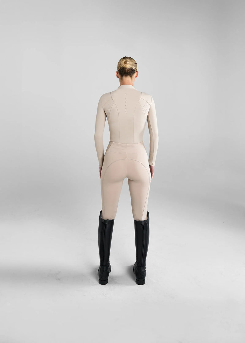 Aztec Diamond Core Leggins Knee Grip Beige