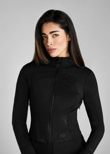Aztec Diamond Define cropped fitted Jacket Black