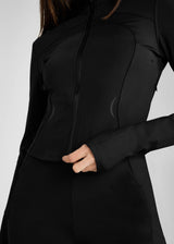 Aztec Diamond Define cropped fitted Jacket Black