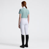 Cavalleria Toscana Damen Turniershirt S/S perforated Jersey Inserts light Green FS25