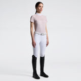 Cavalleria Toscana Damen Turniershirt S/S Perforated Inserts FS26 Light pink