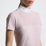 Cavalleria Toscana Damen Turniershirt S/S Perforated Inserts FS26 Light pink