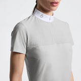 Cavalleria Toscana Damen Turniershirt S/S Perforated Inserts FS26 Light Green