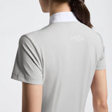 Cavalleria Toscana Damen Turniershirt S/S Perforated Inserts FS26 Light Green