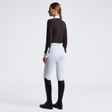 Cavalleria Toscana Damen Turniershirt L/S Perforated Inserts HW26 Cacao