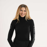 Carubina Equestrian Longsleeve Shirt CADOMI WINTER Black