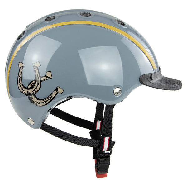 Casco Kinderreithelm Nori Blau-grau Glossy