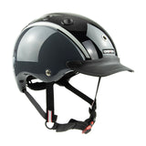 Casco Kinderreithelm Nori schwarz-grau glossy