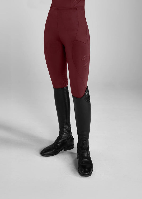 Aztec Diamond Core Leggins Full Grip Cherry