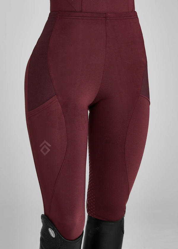 Aztec Diamond Core Leggins Full Grip Cherry