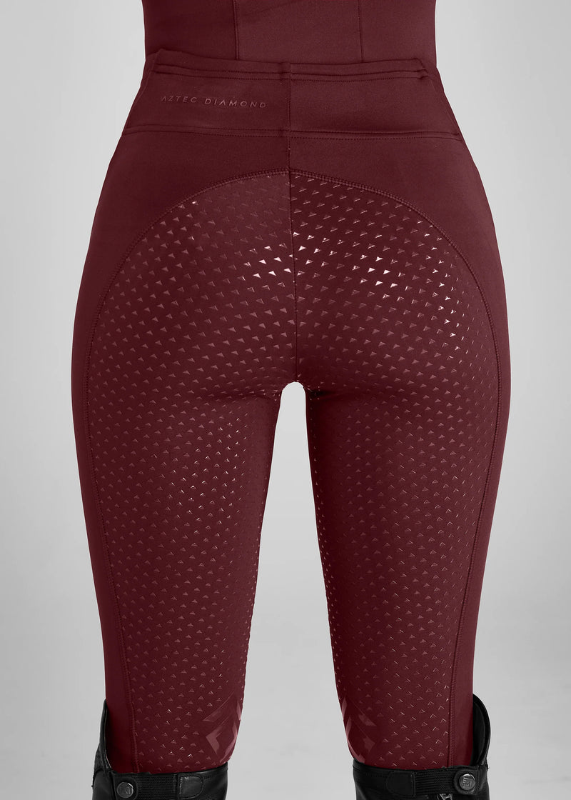 Aztec Diamond Core Leggins Full Grip Cherry