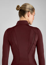 Aztec Diamond fitted Jacket Cherry