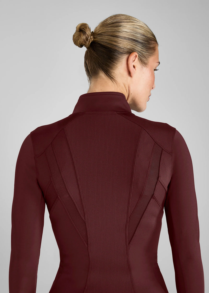 Aztec Diamond fitted Jacket Cherry