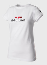 Equiline Damen T-Shirt Valentinstags Kollektion 2026 Weiß