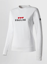 Equiline Damen Pullover Valentinstags Kollektion 2026 Weiß