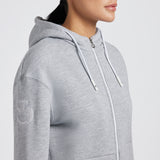 Cavalleria Toscana Cotton Hooded Zip Sweatshirt grau HW24