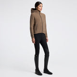 Cavalleria Toscana Damen Fleece Zip Hoodie Beige HW25
