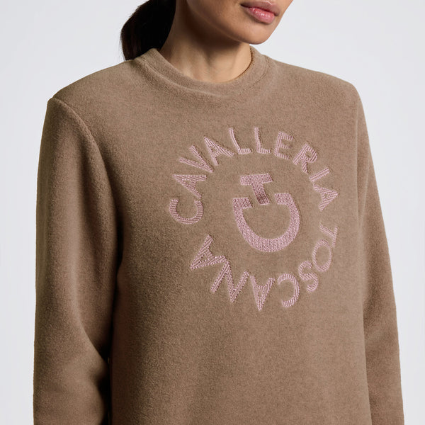 Cavalleria Toscana Crew Neck Fleece Marrone HW25