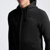 Cavalleria Toscana Herrenpullover Cotton Zip Hoodie HW26 Black