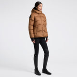 Cavalleria Toscana Damenjacke Hooded Down Padded Nylon Parka Brown HW25
