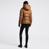 Cavalleria Toscana Damenjacke Hooded Down Padded Nylon Parka Brown HW25