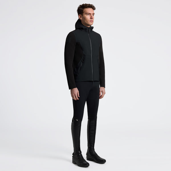 Cavalleria Toscana Herrenjacke Tech Knit Softshell Black HW25