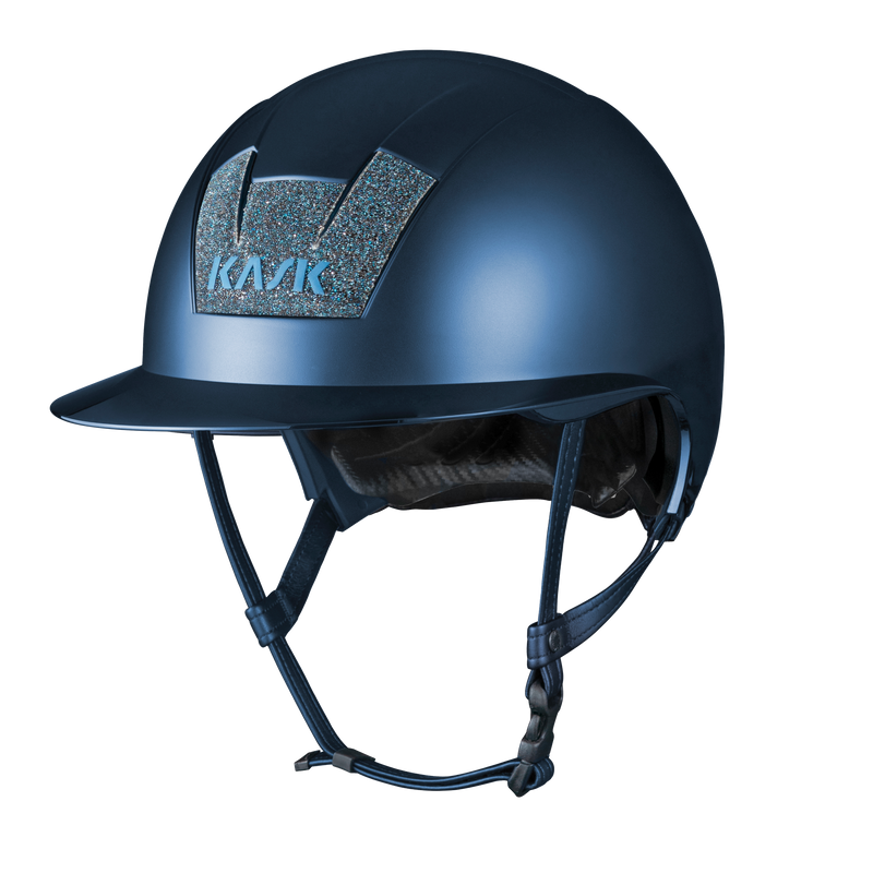 Reithelm Kask Kooki Lady Navy Matt Swarovski Carpet