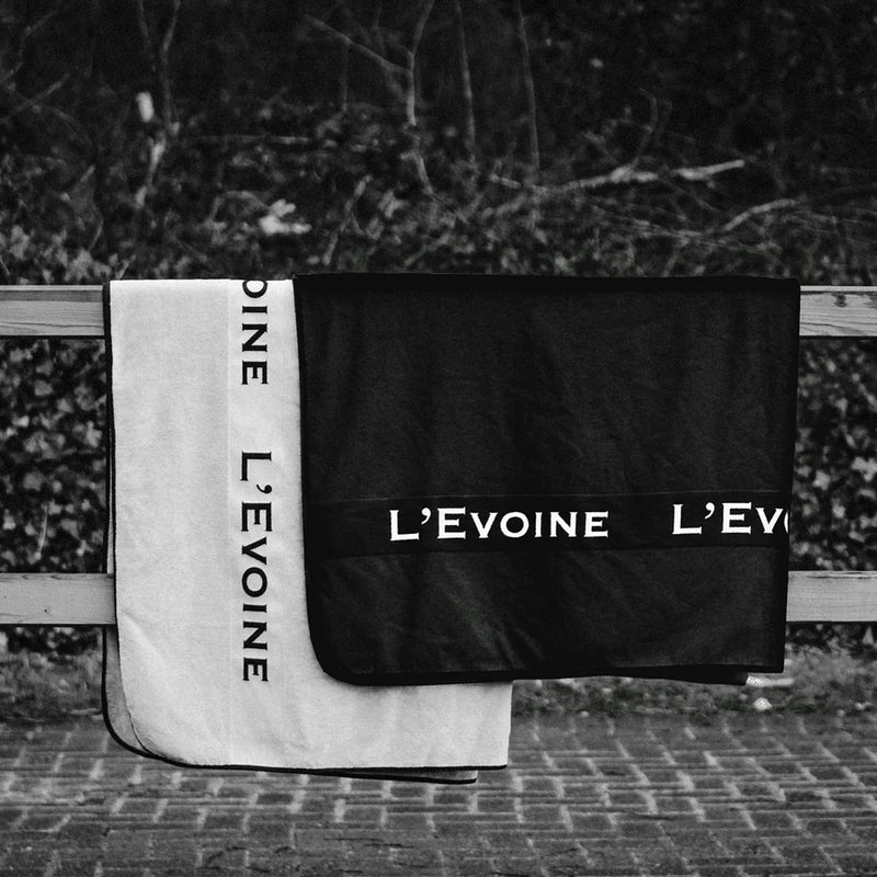 L'Evoine Abschwitzdecke Terry Blanket noir