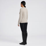 Cavalleria Toscana Damen Pure Wool Crew Neck Sweater Beige HW24