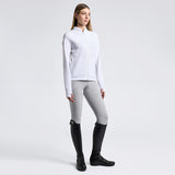 Cavalleria Toscana Damen Sweatshirt Crew Neck White FS25