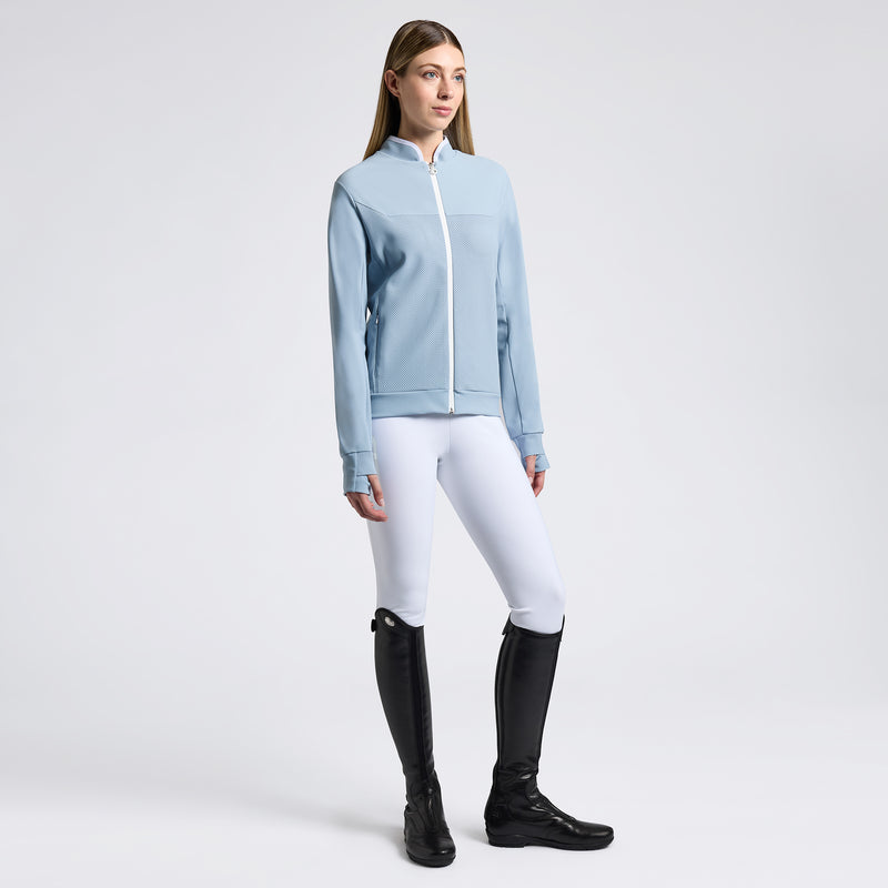 Cavalleria Toscana Damen Sweatshirt Crew Neck Hellblau FS25