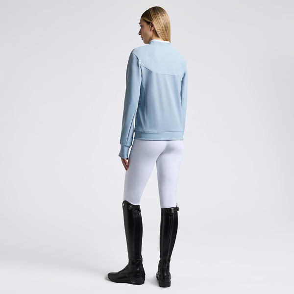 Cavalleria Toscana Damen Sweatshirt Crew Neck Hellblau FS25