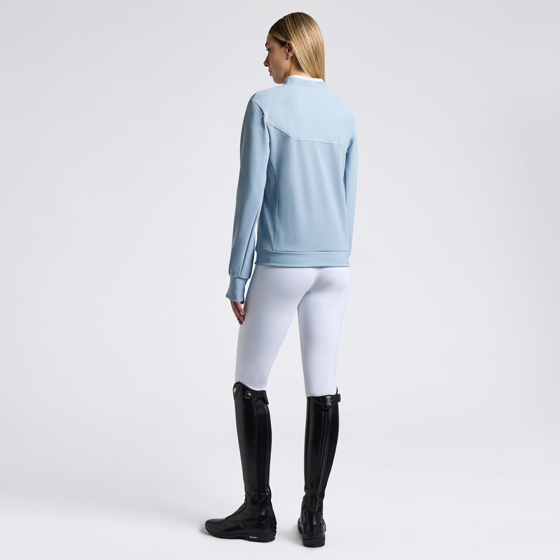 Cavalleria Toscana Damen Sweatshirt Crew Neck Hellblau FS25