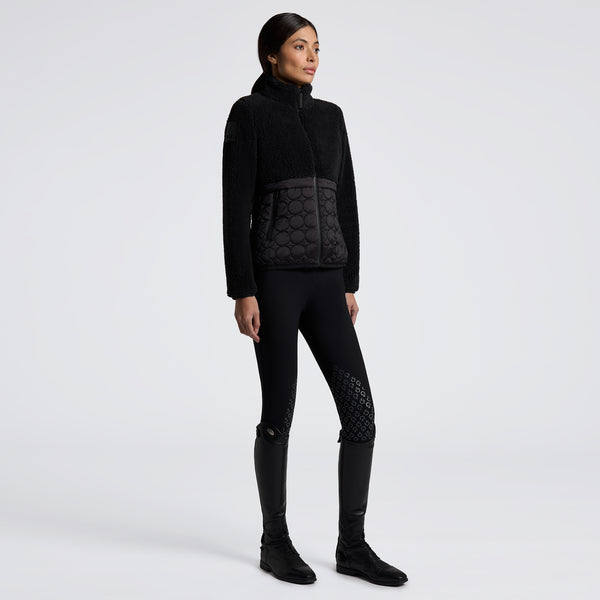 Cavalleria Toscana Damenjacke Teddy Fleece + Nylon Black HW25