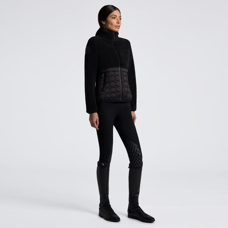 Cavalleria Toscana Damenjacke Teddy Fleece + Nylon Black HW25